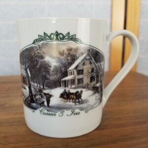 Currier & Ives Mug Winter Scene 12 OZ